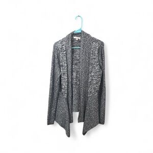 Roz & Ali Charcoal Open Front Cardigan